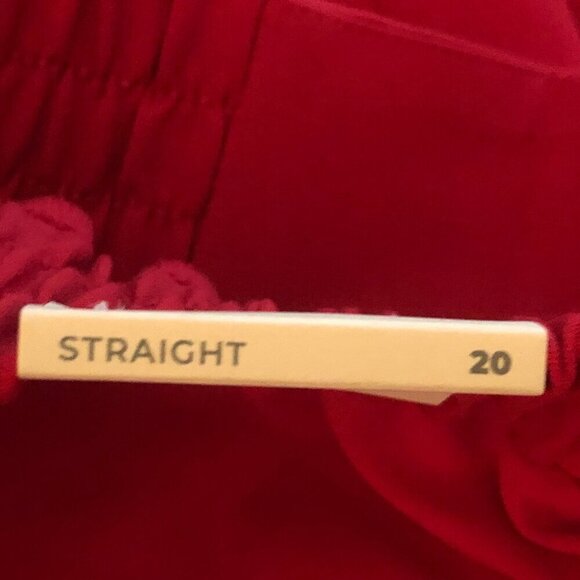 NWT Women's Plus Size Lane Bryant The Perfect Drape Mid Rise Straight Leg Stripe - Picture 7 of 12